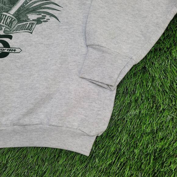 Vintage 1994 Train Sweatshirt Womens Medium 20x21 Waldwick - Picture 5 of 10